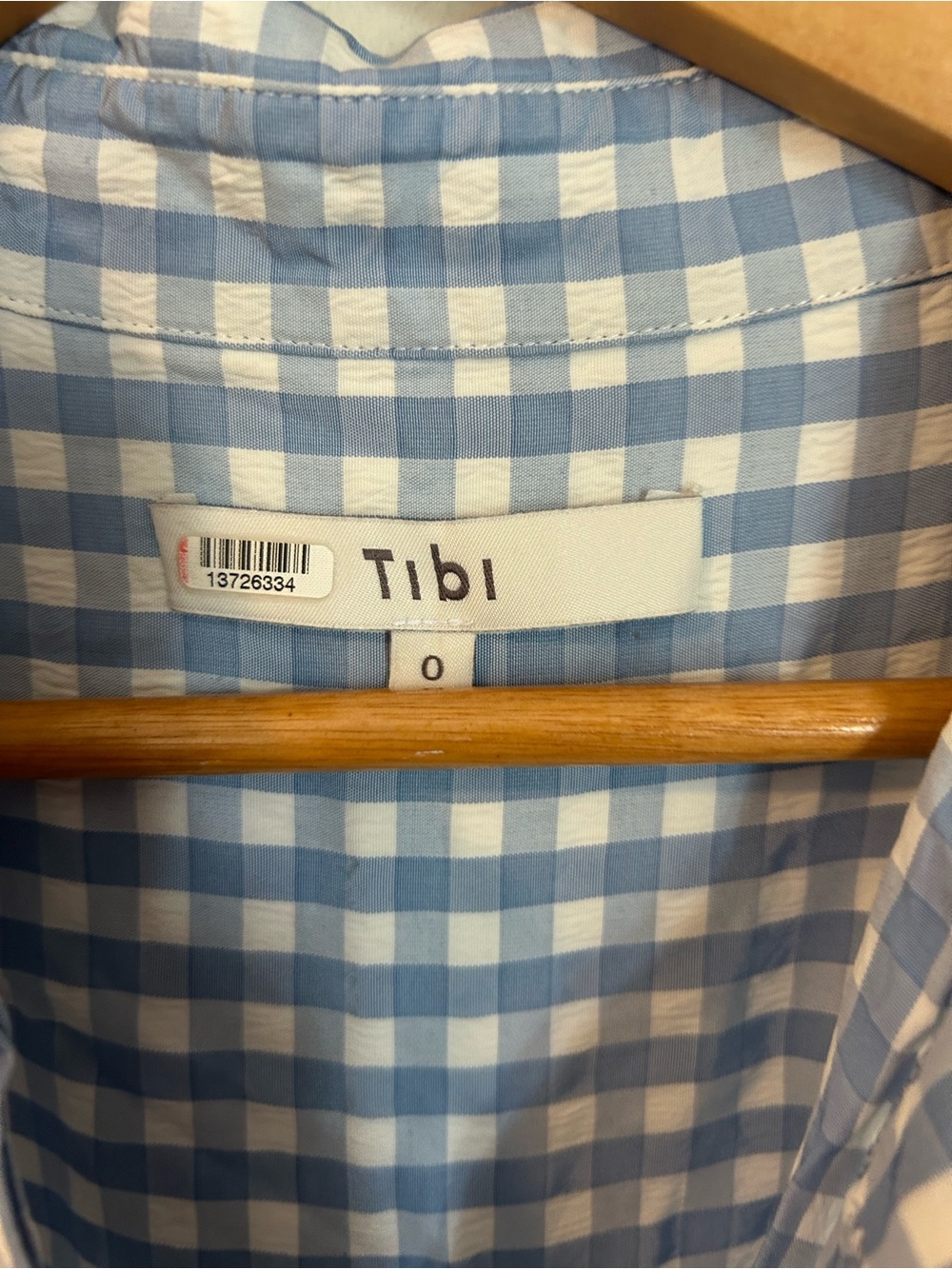 Tibi Women's Blue Gingham
Shirtdress - Picture 7 of 12